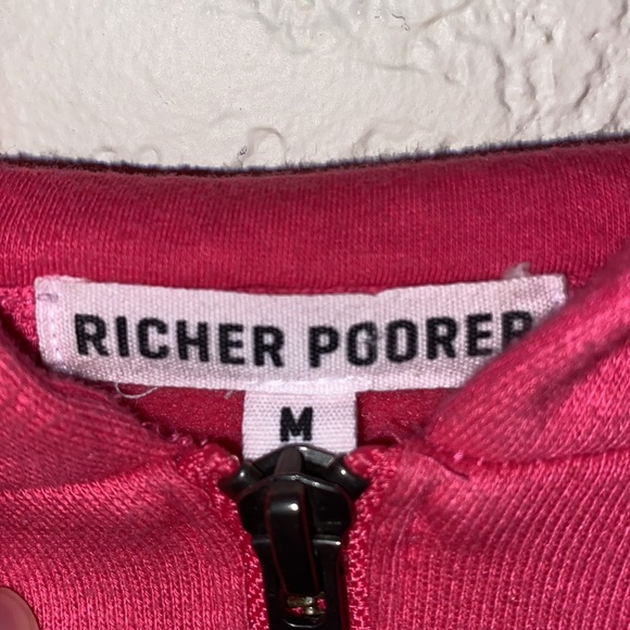 Nordstrom x Richer Poorer | Hot Pink Quarter Zip Hoodie - Picture 3 of 6